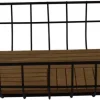 Korb schwarz Holz
