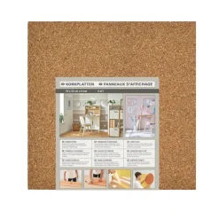 Korkplatten braun B/L: ca. 50x50 cm