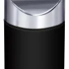Kosmetikabfalleimer schwarz Edelstahl ca. 2 l