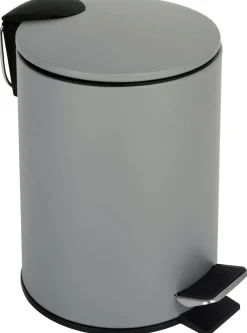 Kosmetikeimer grau Edelstahl ca. 2,6 l