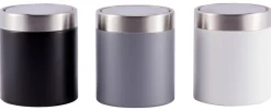 Kosmetikeimer grau Edelstahl ca. 1,58 l