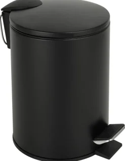 Kosmetikeimer schwarz Edelstahl ca. 2,6 l