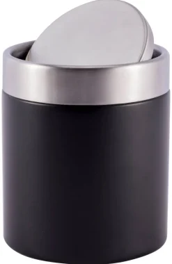 Kosmetikeimer schwarz Edelstahl ca. 1,58 l