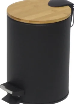 Kosmetikeimer schwarz Edelstahl ca. 3 l