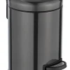 Kosmetikeimer schwarz Edelstahl ca. 3 l