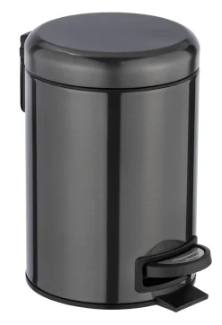 Kosmetikeimer schwarz Edelstahl ca. 3 l