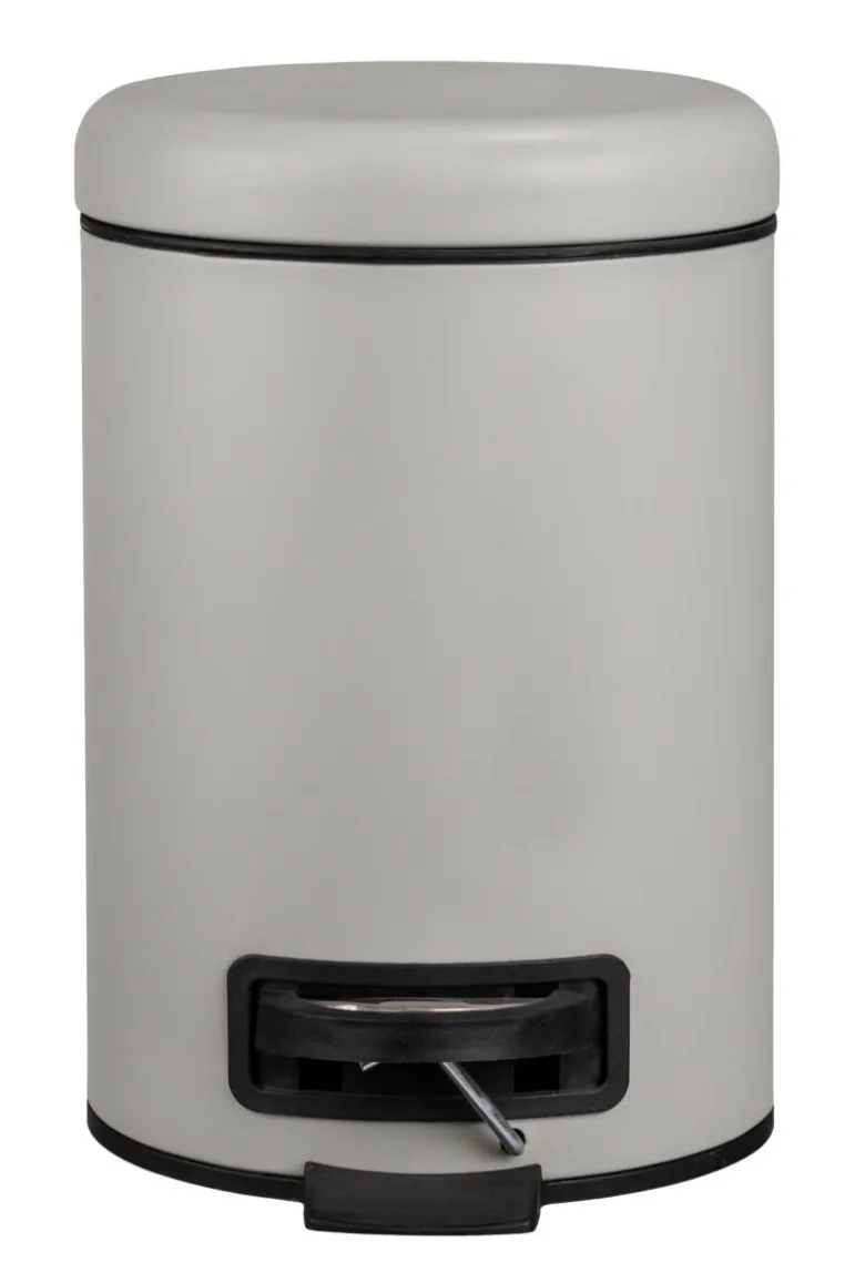 Kosmetikeimer taupe Edelstahl ca. 3 l