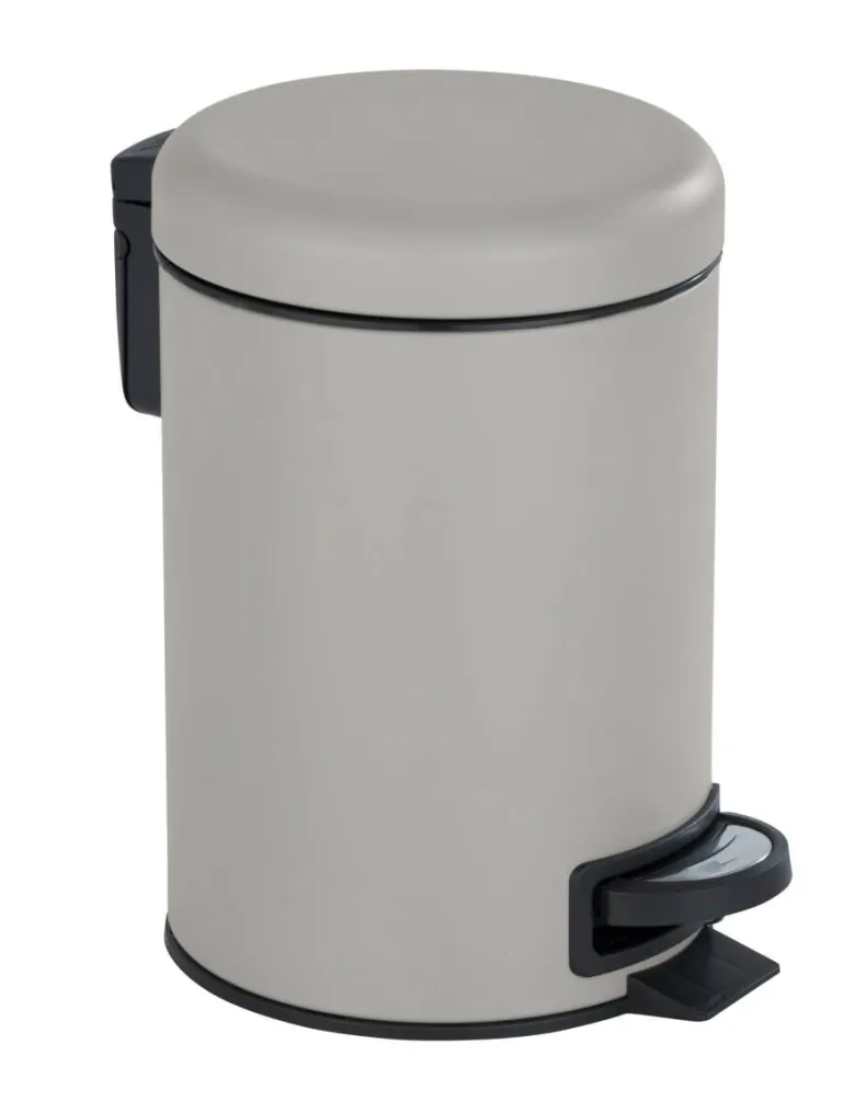 Kosmetikeimer taupe Edelstahl ca. 3 l