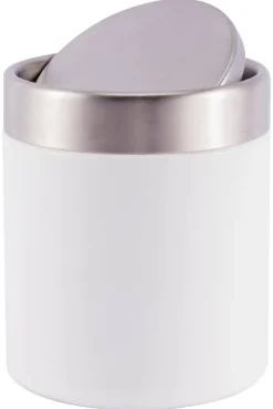 Kosmetikeimer weiß Edelstahl ca. 1,58 l