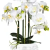 Kunstpflanze Orchidee weiß Kunststoff H: ca. 55 cm