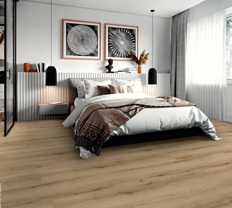 Laminatboden Buche natur ca. 2,694 m² im Paket B/L: ca. 24,4x138 cm pro Paket