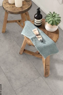Laminatboden Fliese grau ca. 2,5349m² im Paket B/L: ca. 34x130,5 cm pro Paket