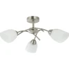 Lamkur Deckenleuchte Donna nickel Metall Glas H/L: ca. 25x51 cm E27 3 Brennstellen