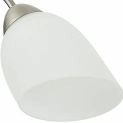Lamkur Deckenleuchte Donna nickel Metall Glas H/L: ca. 25x51 cm E27 3 Brennstellen