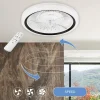 Lamkur LED-Deckenventilator FALCO 49908 schwarz weiß H/L: ca. 17x50 cm max. 40 W