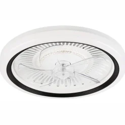 Lamkur LED-Deckenventilator FALCO 49908 schwarz weiß H/L: ca. 17x50 cm max. 40 W