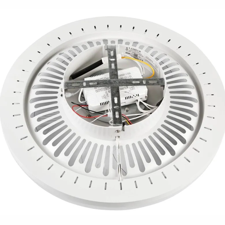 Lamkur LED-Deckenventilator FALCO 49908 schwarz weiß H/L: ca. 17x50 cm max. 40 W