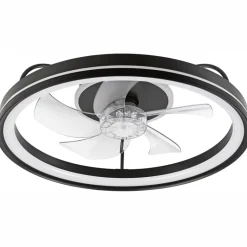 Lamkur LED-Deckenventilator Falco schwarz H/L: ca. 17x50 cm max. 40 W