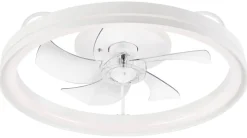 Lamkur LED-Deckenventilator Falco weiß H/L: ca. 17x50 cm 4 Brennstellen