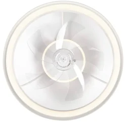 Lamkur LED-Deckenventilator Falco weiß H/L: ca. 17x50 cm 4 Brennstellen