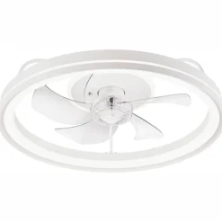 Lamkur LED-Deckenventilator Falco weiß H/L: ca. 17x50 cm 4 Brennstellen