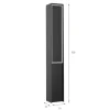 Lamkur LED-Stehleuchte schwarz Stahl B/H/L: ca. 7x50x7 cm 1 Brennstellen
