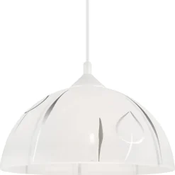 Lamkur Pendelleuchte MARCY 28057 silber Glas H/L: ca. 70x30 cm E27 1 Brennstellen