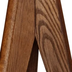 Lamkur Tischlampe Eiche hellbraun Stahl Holz B/H/L: ca. 34x38x38 cm E27 1 Brennstellen