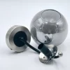 Lamkur Wandleuchte Chrom Stahl Glas B/H/L: ca. 20x14,5x20 cm E14 1 Brennstellen