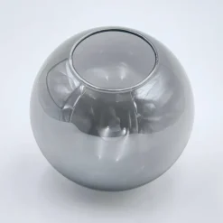 Lamkur Wandleuchte Chrom Stahl Glas B/H/L: ca. 20x14,5x20 cm E14 1 Brennstellen