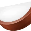 Lamkur Wandleuchte rustikal Glas Holz B/H/L: ca. 20x14x30 cm E27 1 Brennstellen