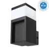 Lamkur Wandleuchte schwarz Stahl B/H/L: ca. 8x6x8 cm G9 1 Brennstellen