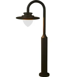LED-Außenleuchte weiß grau B/H/T: ca. 24x79,5x34 cm