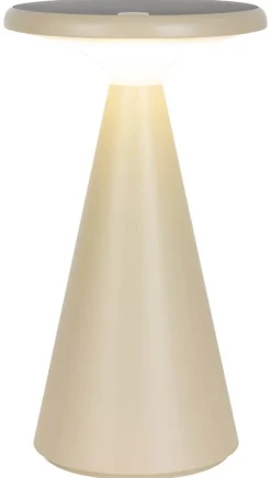 LED-Außentischleuchte beige B/H/T/D: ca. 11,5x20x11,5x11,5 cm