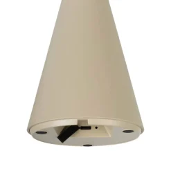 LED-Außentischleuchte beige B/H/T/D: ca. 11,5x20x11,5x11,5 cm