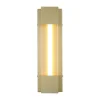 LED-Außenwandleuchte gold klar B/H/T/L: ca. 12x40x8,5x8,5 cm