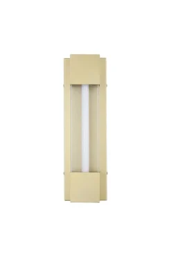 LED-Außenwandleuchte gold klar B/H/T/L: ca. 12x40x8,5x8,5 cm