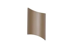 LED-Außenwandleuchte gold klar B/H/T: ca. 12,5x22,1x6,3 cm
