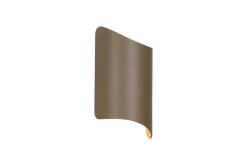 LED-Außenwandleuchte gold klar B/H/T: ca. 12,5x22,1x6,3 cm