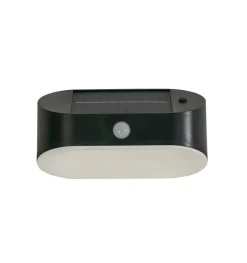 LED-Außenwandleuchte grau weiß B/H/T: ca. 17x9,5x9 cm