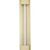 LED-Außenwandleuchte klar gold B/H/T/L: ca. 12x60x8,5x8,5 cm