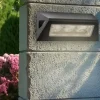 LED-Außenwandleuchte klar schwarz B/H/T: ca. 21x11x7 cm