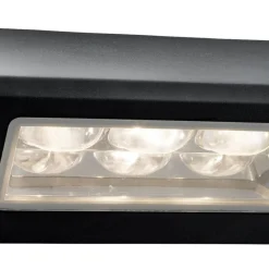 LED-Außenwandleuchte klar schwarz B/H/T: ca. 21x11x7 cm