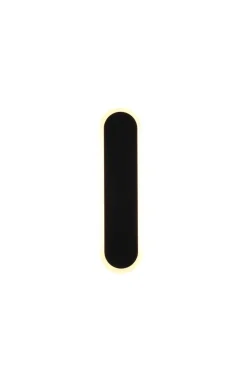 LED-Außenwandleuchte sand schwarz B/H/T: ca. 8x30x5 cm