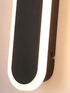 LED-Außenwandleuchte sand schwarz B/H/T: ca. 8x30x5 cm