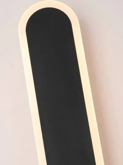 LED-Außenwandleuchte sand schwarz B/H/T: ca. 8x120x5 cm