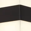 LED-Außenwandleuchte schwarz weiß klar B/H/T: ca. 10x13x11 cm