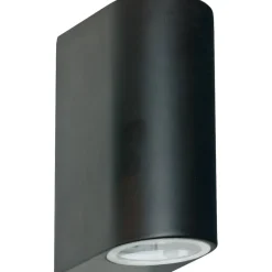 LED-Außenwandleuchte schwarz B/H/T: ca. 6,8x15x9,2 cm