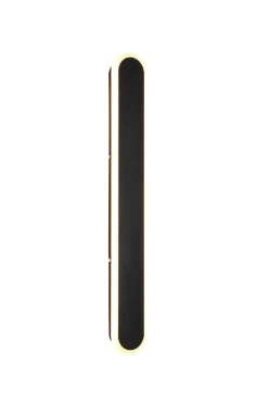 LED-Außenwandleuchte schwarz sand B/H/T: ca. 8x60x5 cm