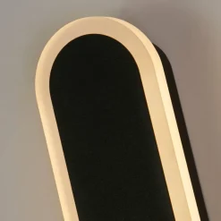 LED-Außenwandleuchte schwarz sand B/H/T: ca. 8x60x5 cm